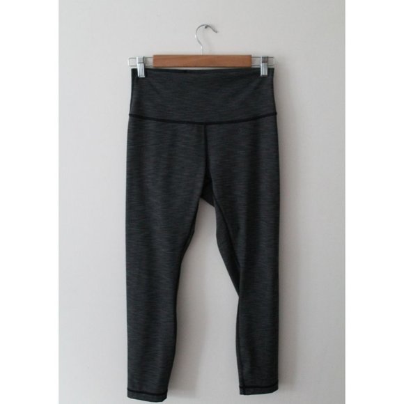Lululemon Wunder Under Legging 25" Heathered Black 7/8 Tight Size 8 Luxt… - Picture 3 of 11